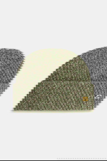 Mössa GANNI Ribbed Melange Brushed Mohair Beanie Flerfärgad | A7097, 0