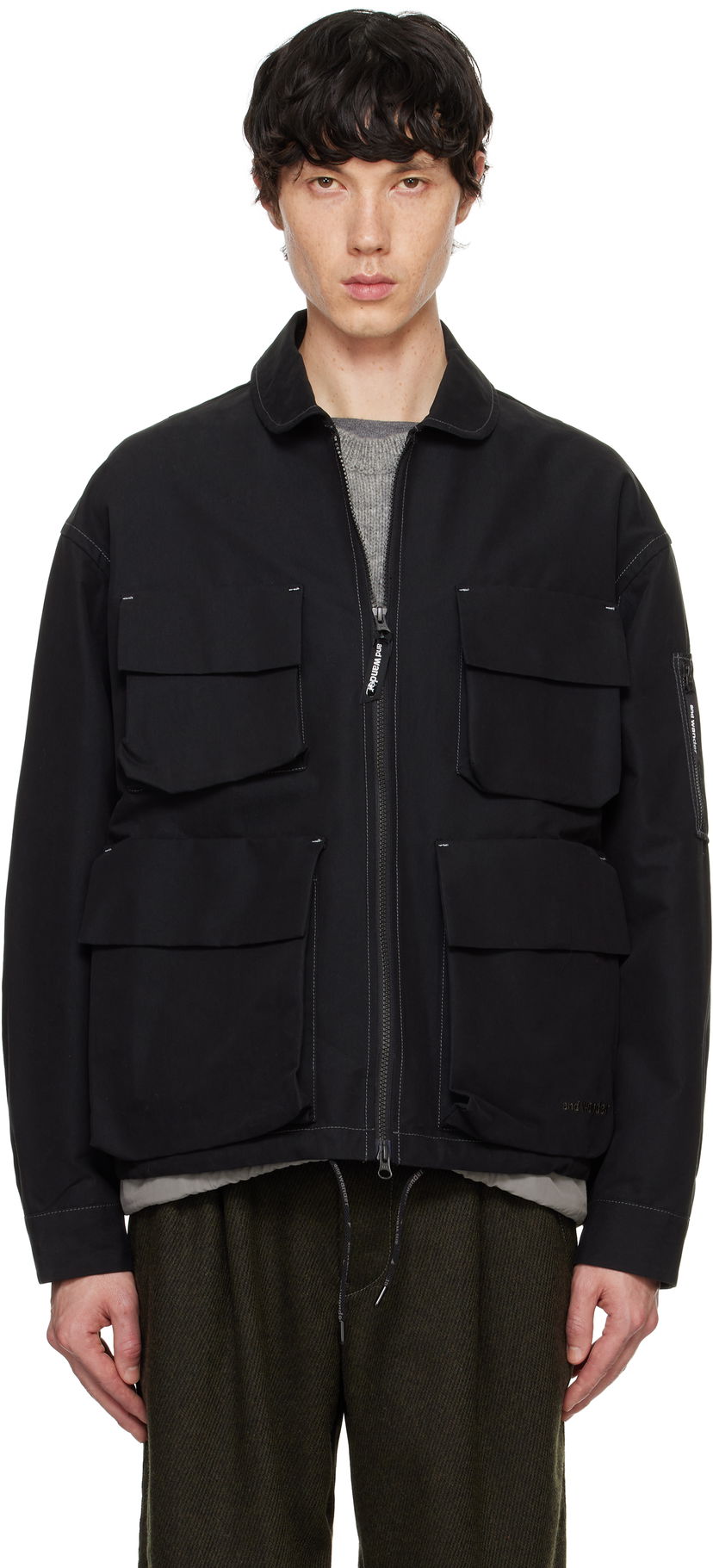 Jacka and wander Twill Field Jacket Svart | 5744281138