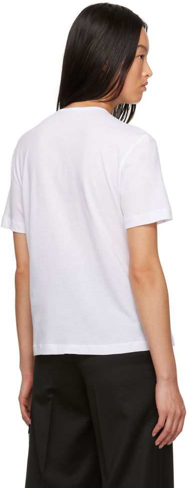 T-shirt Ann Demeulemeester Dagmar Embroidered Logo T-Shirt Vit | 2302-W-JTS02-23-FA206-001, 2