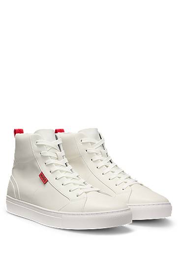 Kläder BOSS High-top Faux Leather Vit | 50537334
