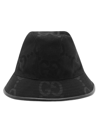 Hatt Gucci Tonal Jumbo GG Fedora Hat Svart | 727563-4HAVS-1060