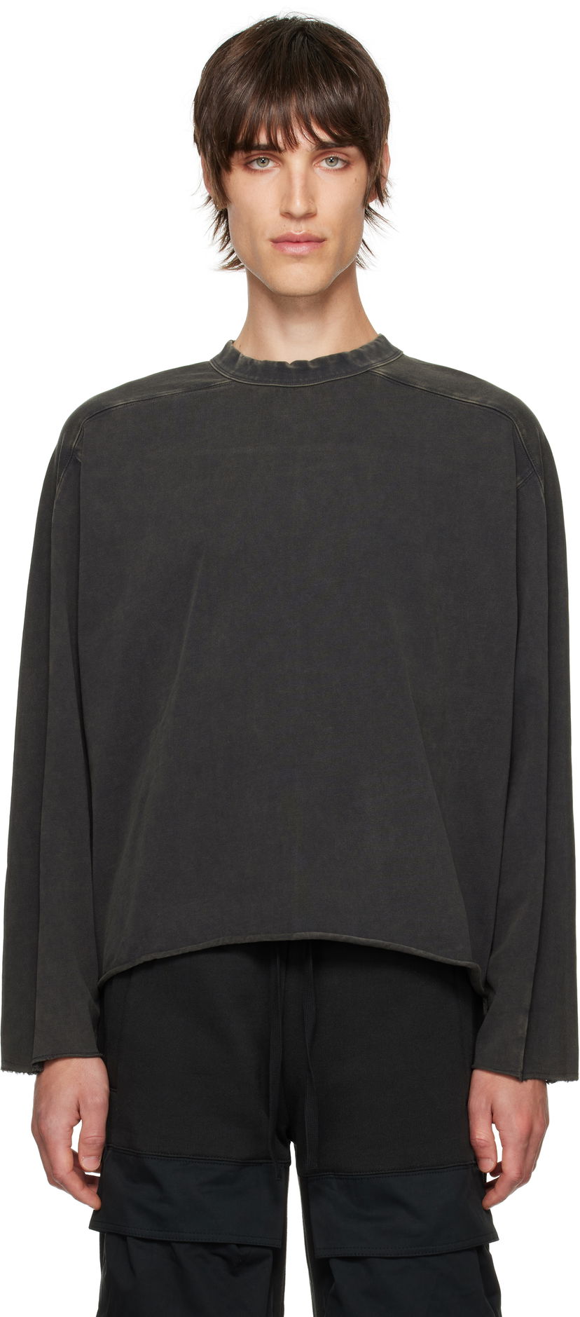 T-shirt Entire Studios Heavy Long Sleeve T-shirt Svart | ES2486WB
