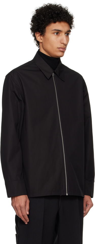 Skjorta Jil Sander Jil Sander Zip-Up Shirt Svart | J22DL0249_J45002, 1
