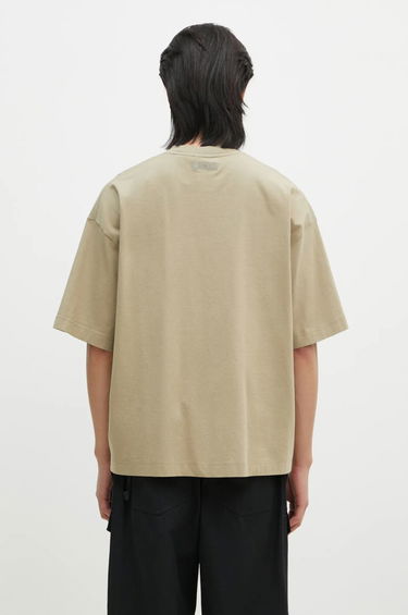 T-shirt VETEMENTS Oval Logo Cropped Boxy T-Shirt Beige | UA66TR600T, 2