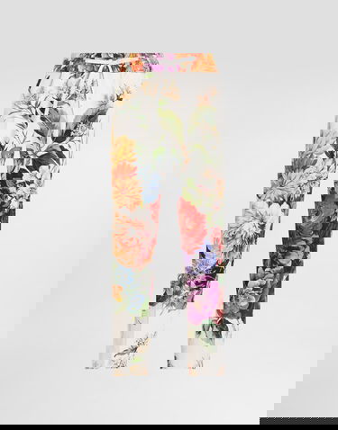 Byxor Dolce & Gabbana Dolce & Gabbana Flower Bouquet-Print Drawstring Trousers Flerfärgad | FTDCZTFSRQUHA5PC, 0