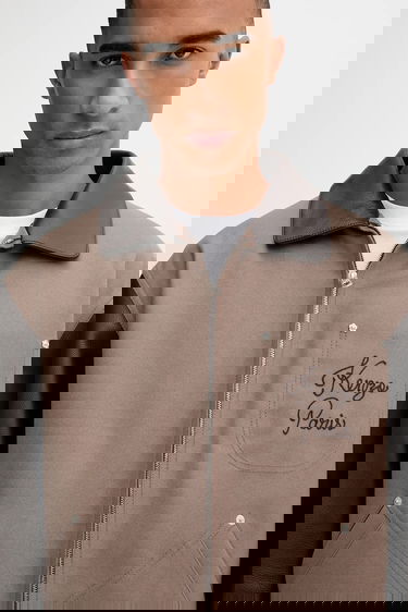 Jacka KENZO Kenzo Wool Blend Jacket Brun | FF68BL1519OH, 4