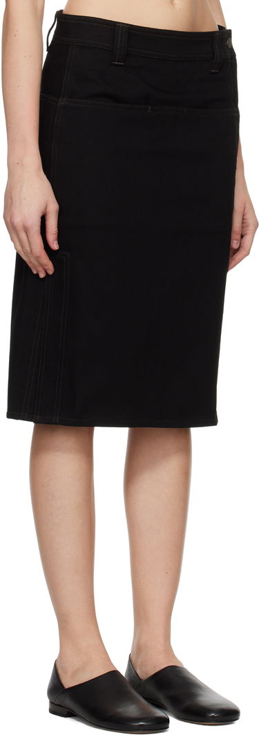 Kjol LEMAIRE Straight Denim Midi Skirt Svart | SK1040 LD1004, 1