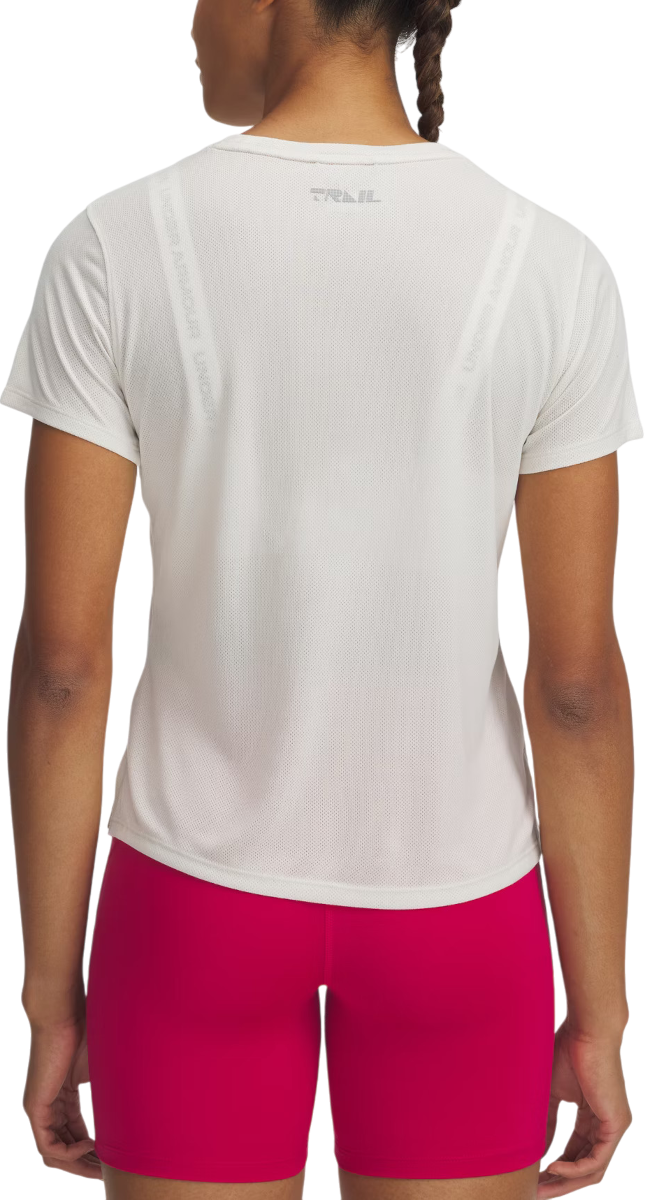 T-shirt Under Armour Trail Run Short Sleeve T-Shirt Vit | 1389606-279, 1