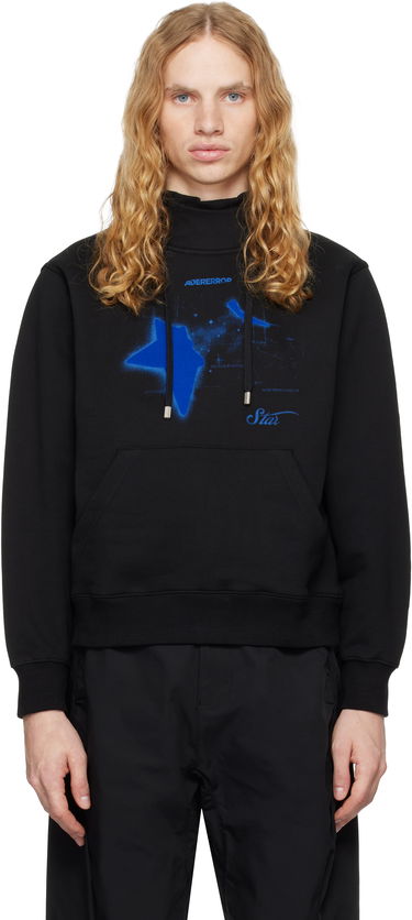 Sweatshirt ADER ERROR Graphic Print Hoodie Svart | BN01FWHD0103BK, 0
