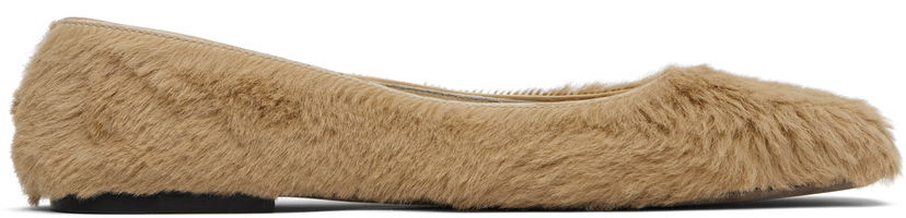 Kläder The Row The Row Square Toe Ballerina Flats Beige | F1598-L316