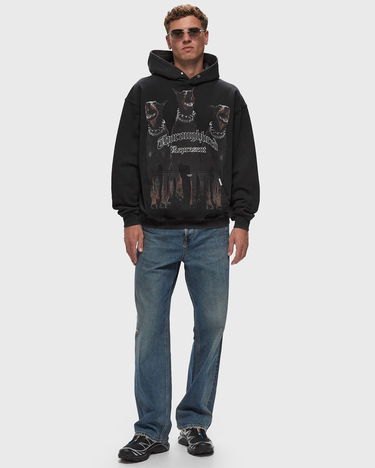 Sweatshirt Represent Clo Represent THOROUGHBRED HOODIE Svart | MLM41134-003, 1