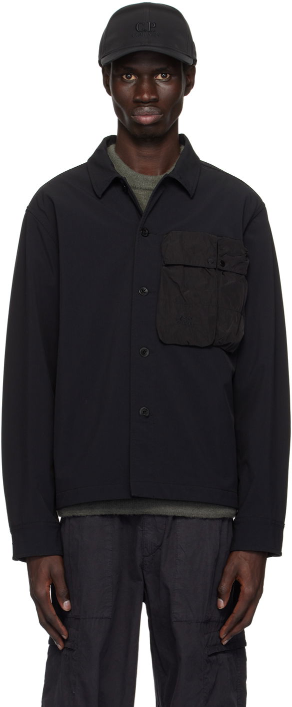Skjorta C.P. Company Overshirt Shell Svart | 17CMOS197A-006364M
