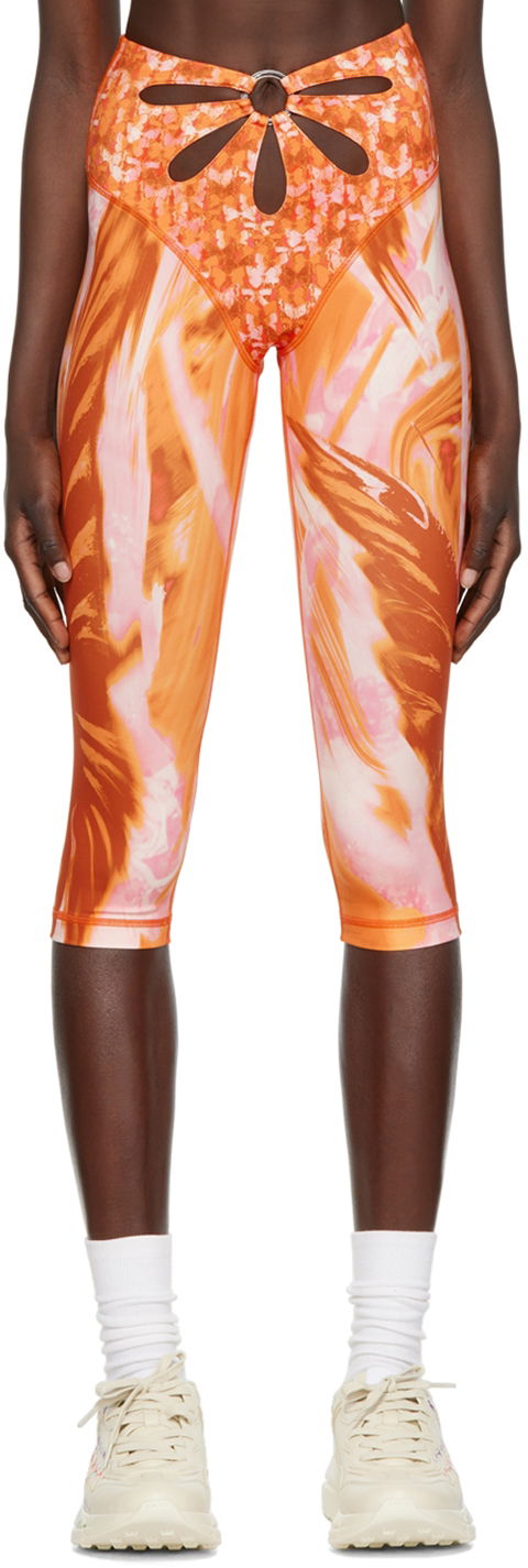 Damasker Collina Strada Collina Strada Sport Cutout Leggings Orange | XX6404