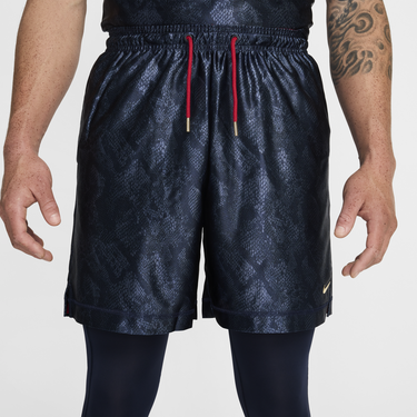 Shorts Nike KOBE BRYANT DRI-FIT STANDARD ISSUES REVERSIBLE 6INCH SHORTS, DARK OBSIDIAN/VARSITY RED/JERSEY GOLD Svart | FZ0932-475, 2