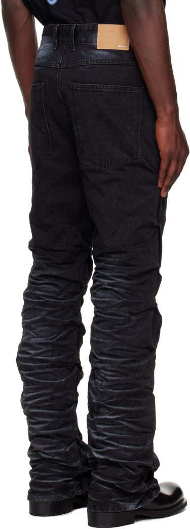 Jeans We11done We11done Textured Fold Jeans Svart | WD-DP2-25-356-M-BK, 2