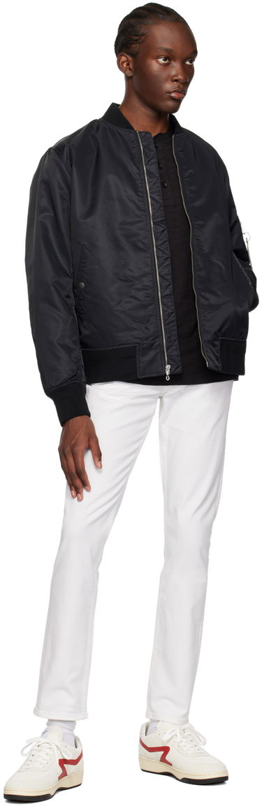 T-shirt rag & bone Flame Long Sleeve Henley Svart | M000T676G, 3