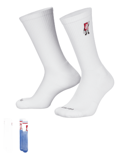Strumpor Nike Everyday Plus 2 pairs Vit | FB3273-901