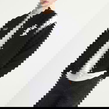 Bomberjacka Rhude Regista Varsity Bomber Jacket with Embroidered Chess Knight, Size Large Svart | RHFW25JA01841-3186, 2