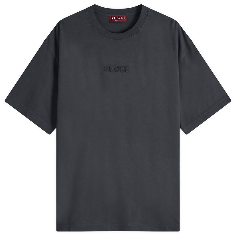 T-shirt Gucci Men's Logo T-Shirt, Size Large Grå | 798115-XJG54-1168