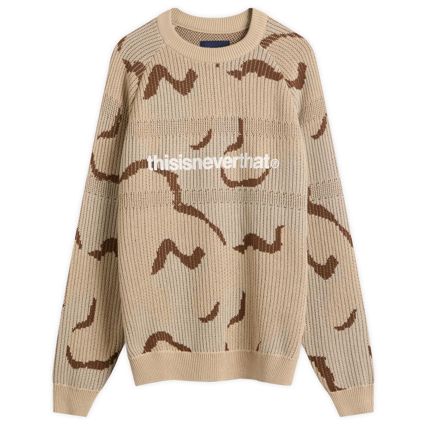 Sweater thisisneverthat T-Logo Knit Jumper Beige | TN253KKNPK01-CAM