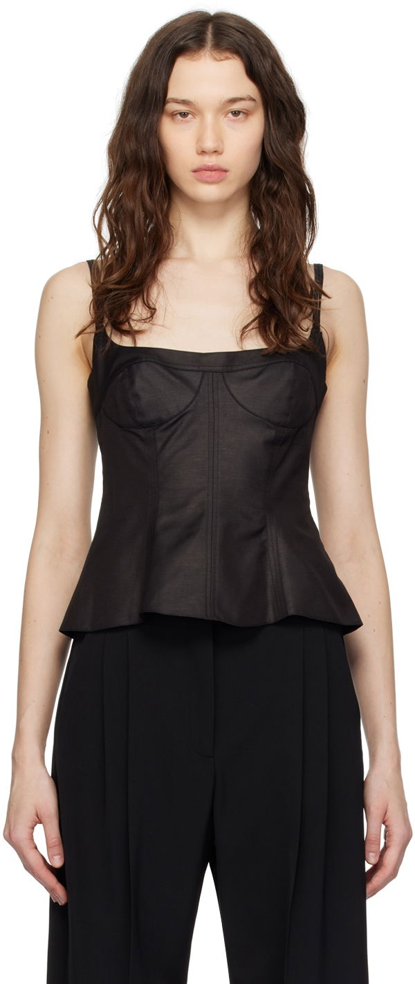 Linne Stella McCartney Peplum Camisole Svart | 6T01583DU401