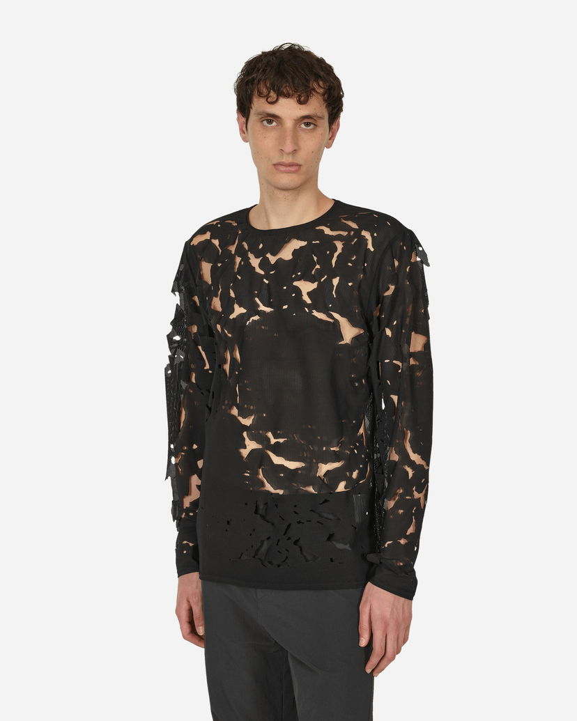 T-shirt Post Archive Faction (PAF) 6.0 Long Sleeve Tee Left Black Svart | 60TLSLB  BLACK