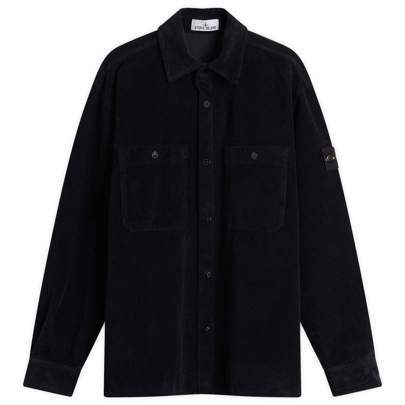 Skjorta Stone Island Corduroy Overshirt, Size Large Mörkblå | K2S151200012-V0020