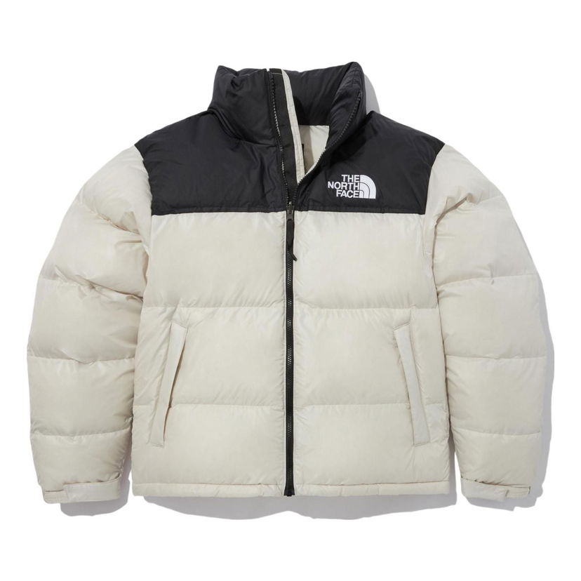 Pufferjacka The North Face Logo Nuptse Puffer Jacket Beige | NJ1DN60B