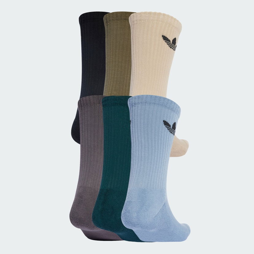 Strumpor adidas Performance Trefoil Cushion Crew Socks - 6 Pairs Flerfärgad | JY2680