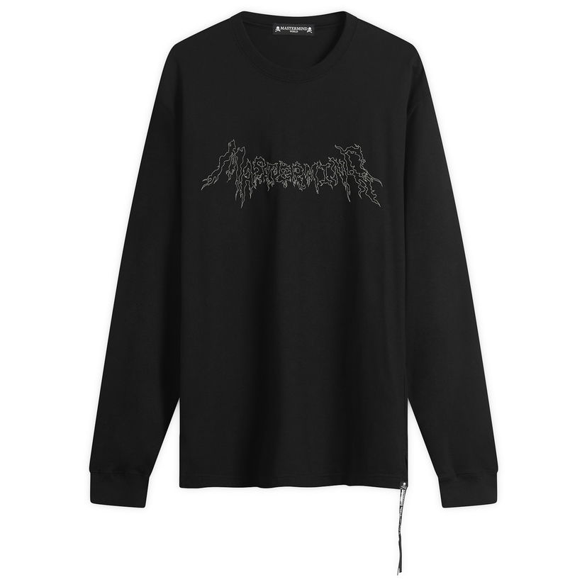 T-shirt Mastermind WORLD MASTERMIND WORLD Beaded Long Sleeve T-Shirt Svart | MW25S15-TS070-011