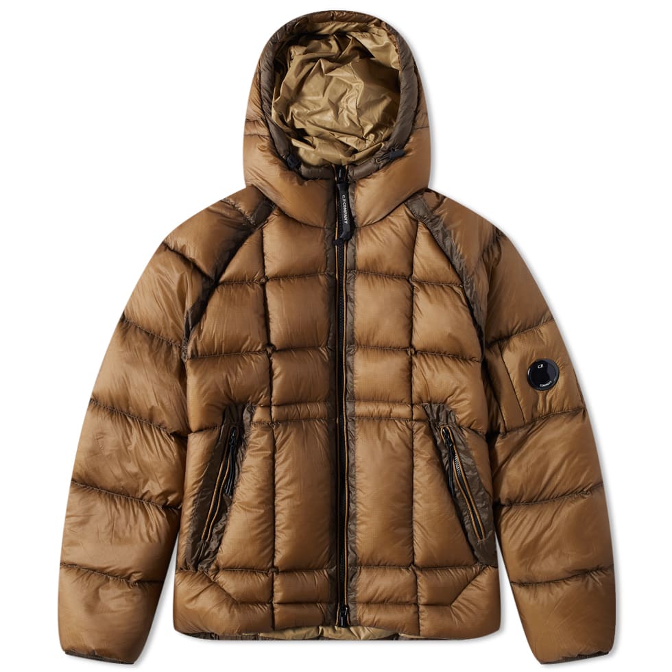 Pufferjacka C.P. Company Hooded DD Shell Down Jacket Brun | 13CMOW175A-006099A-318, 0