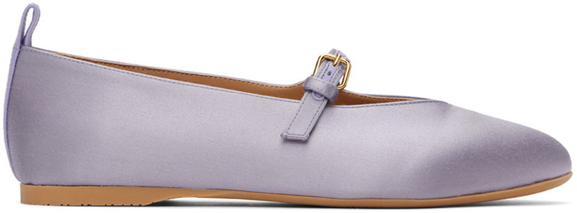 Sneakers och skor JW Anderson Satin Ballerina Flats Purpur | ANW43033B 20112