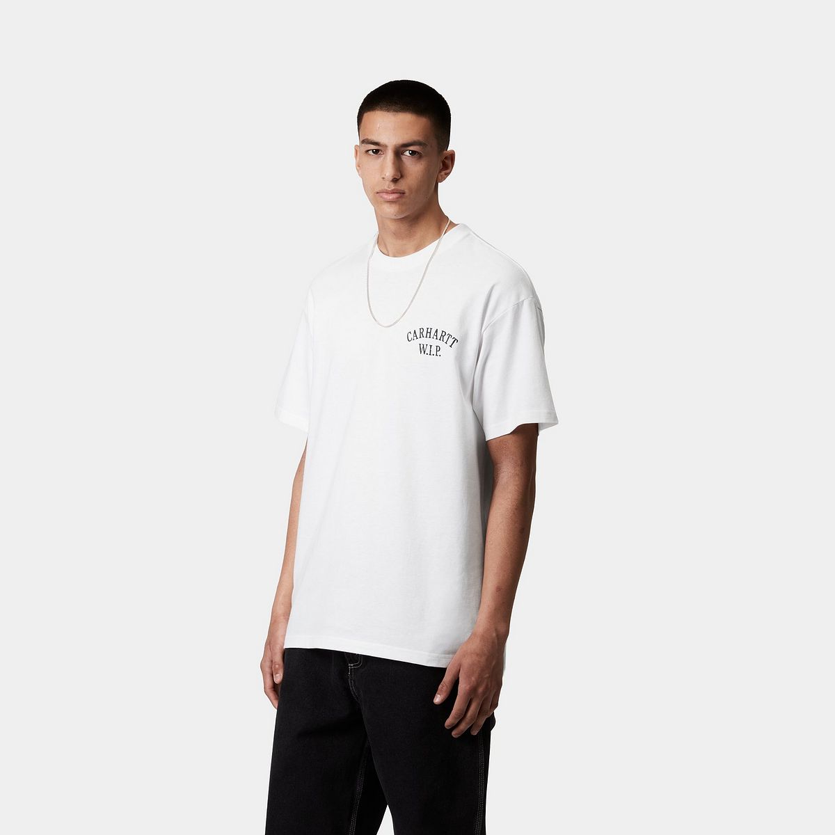 T-shirt Carhartt WIP Carhartt WIP Cabinetry Short Sleeve T-Shirt Vit | I034779_7, 0