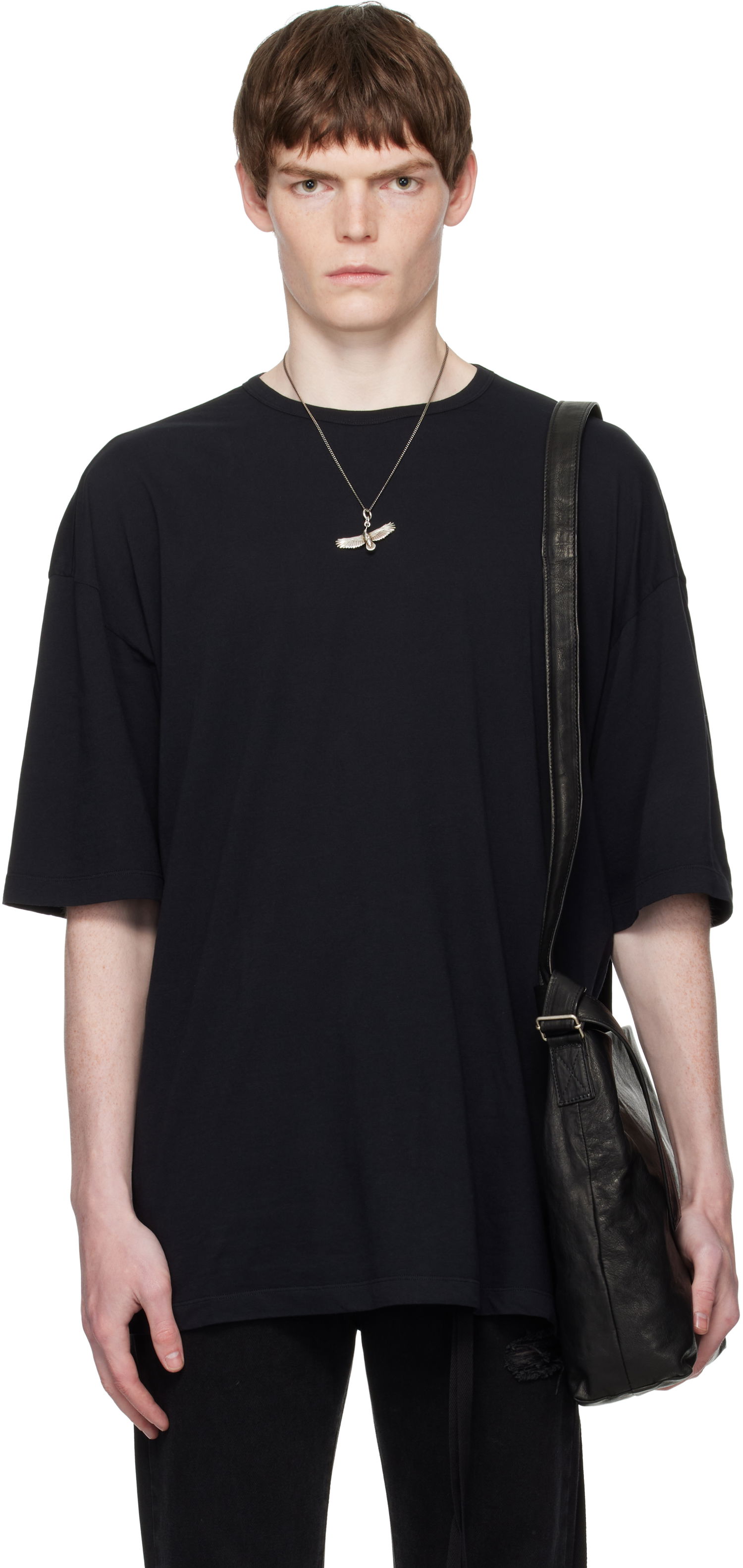 T-shirt Ann Demeulemeester Ann Demeulemeester Dieter 'The Dialogue of Another Day' T-Shirt Svart | B0012880-FA206-099, 0