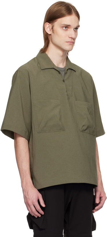 Skjorta Snow Peak Snow Peak Light Poplin Shirt Grön | SH-25SU004, 1