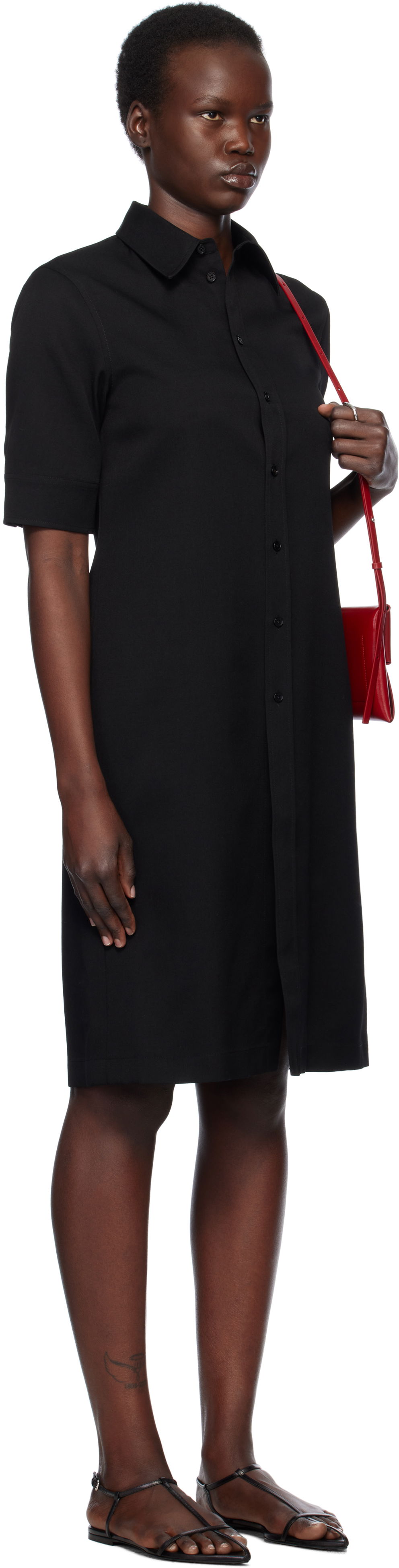 Klä Jil Sander Stripe Dress Beige | J04DL0002_J40003, 1