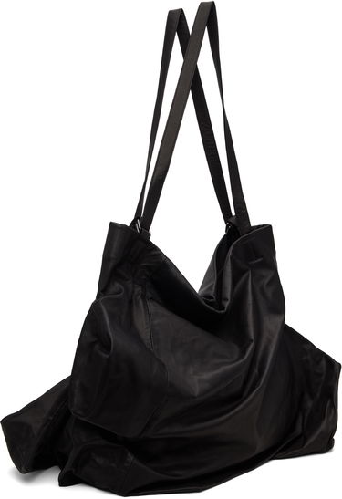 Tygpåse Yohji Yamamoto Unevenness Leather Tote Bag Svart | DA-I72-798, 1