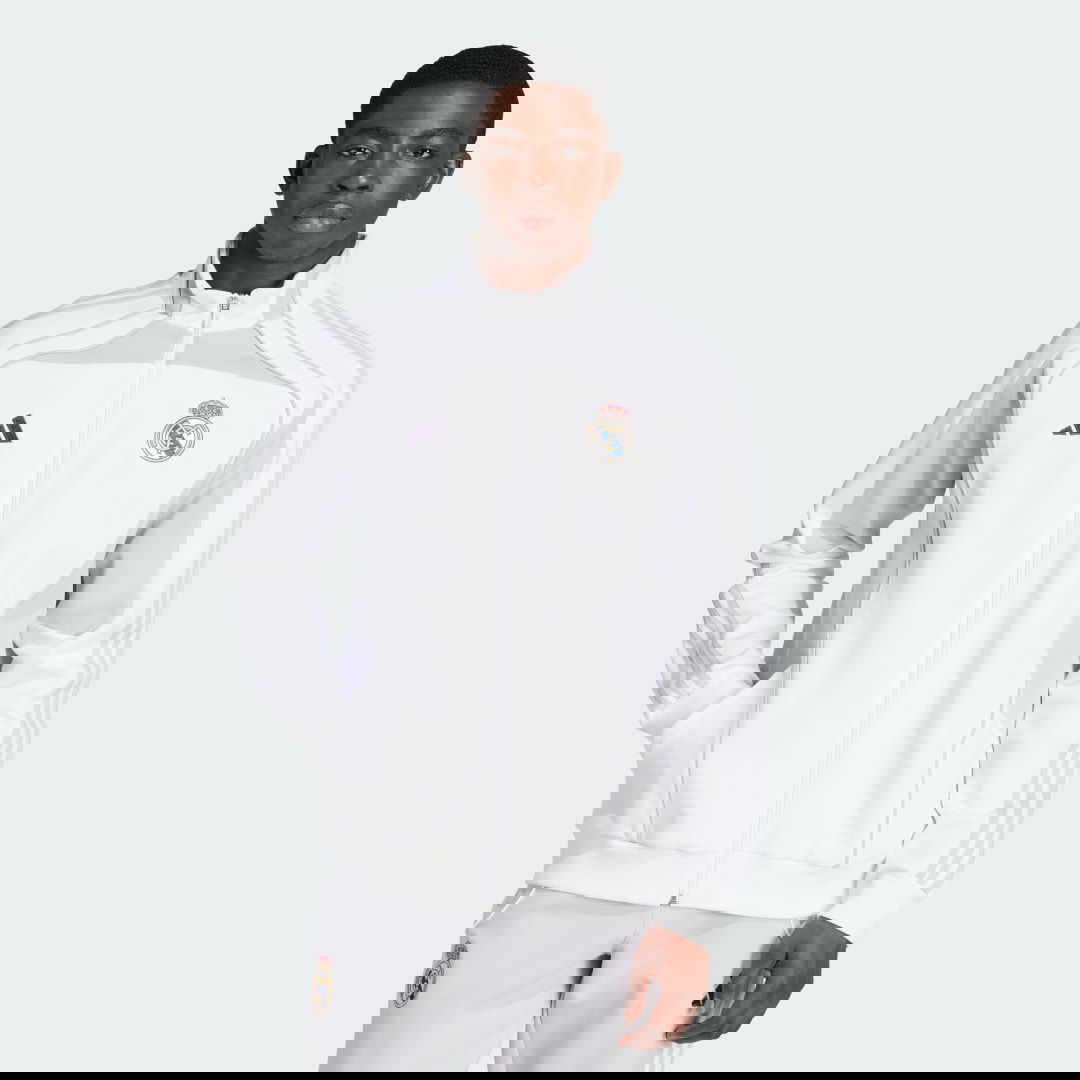 Jacka adidas Performance Real Madrid UBP Doubleknit Track Jacket Vit | JN3069, 0