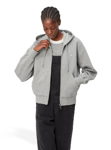 Jacka Carhartt WIP Hooded Casey Jacket Grå | I032642_10B_XX