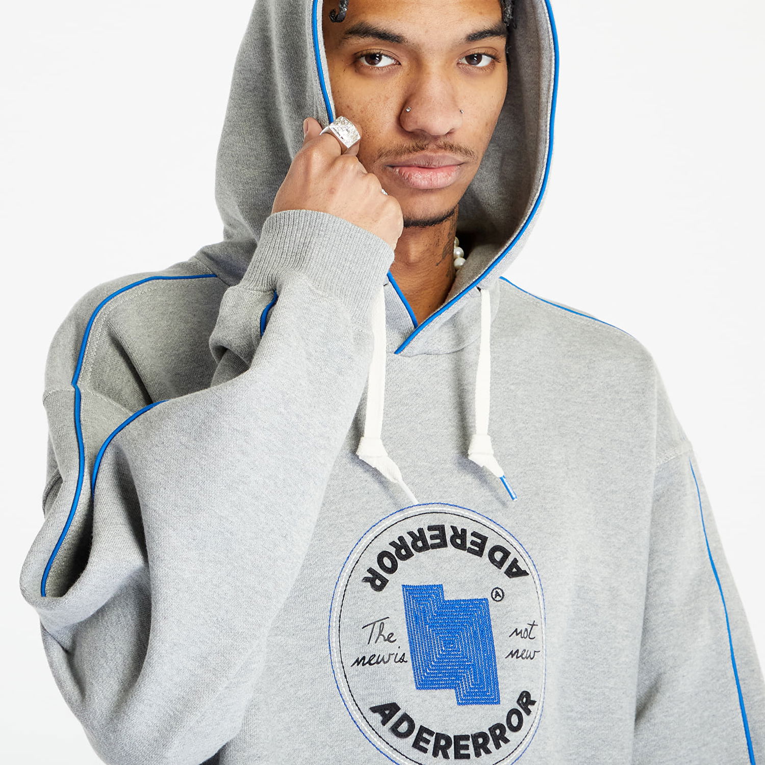 Sweatshirt Converse X Ader Error Po Hoodie Grå | 10025392-A01, 1