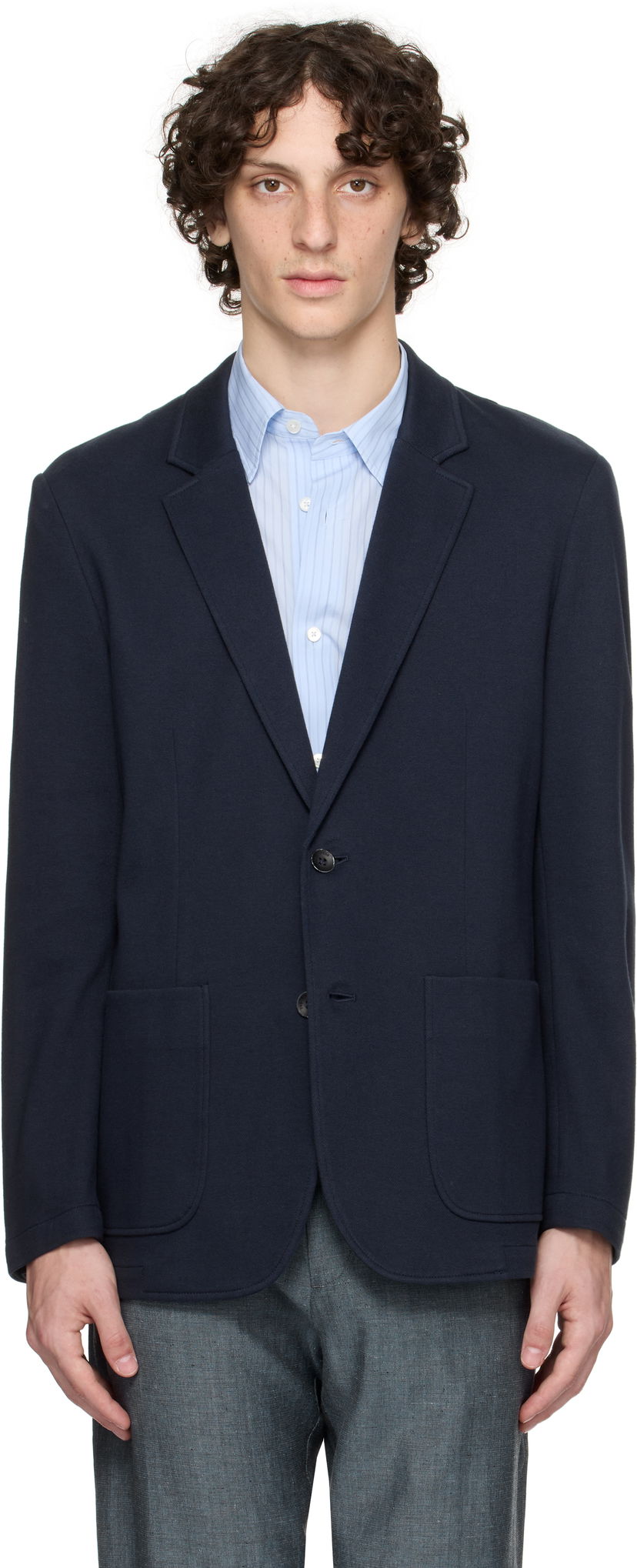 Jacka rag & bone Rag & Bone Butler Patch Pocket Blazer Mörkblå | MBW25P4006PIML