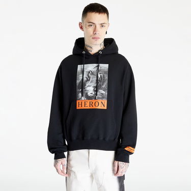 Sweatshirt HERON PRESTON Heron Hoodie Svart | HMBB024C99JER0031010, 4