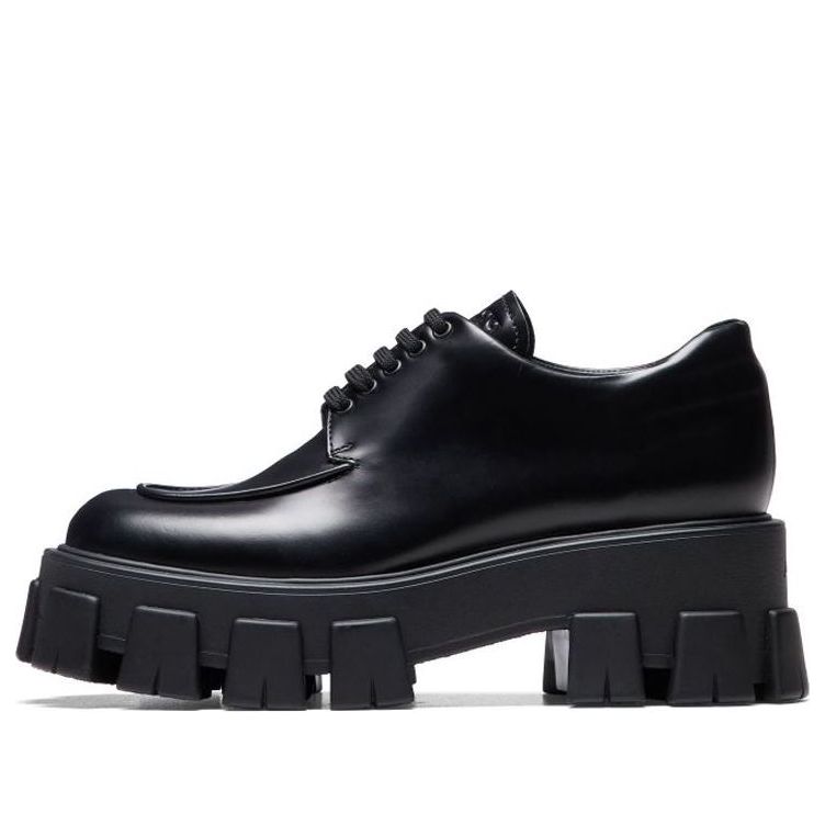 Sneakers och skor Prada Monolith Brushed Calf Derby Shoes Svart | 1E708L_B4L_F0002_F_A055