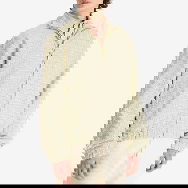 Bomberjacka Drôle de Monsieur Tweed Track Jacket with Cable Knit Sleeves Grön | G-JT214-CO186-LGN, 2