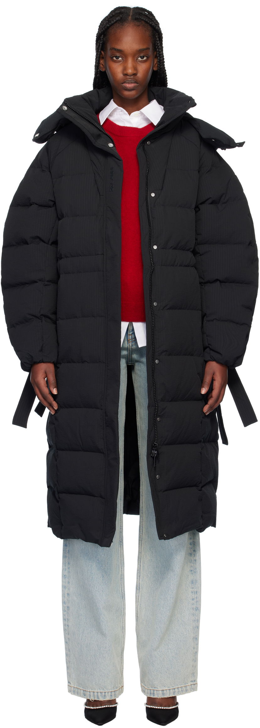 Pufferjacka GANNI Tech Down Coat Svart | F9688