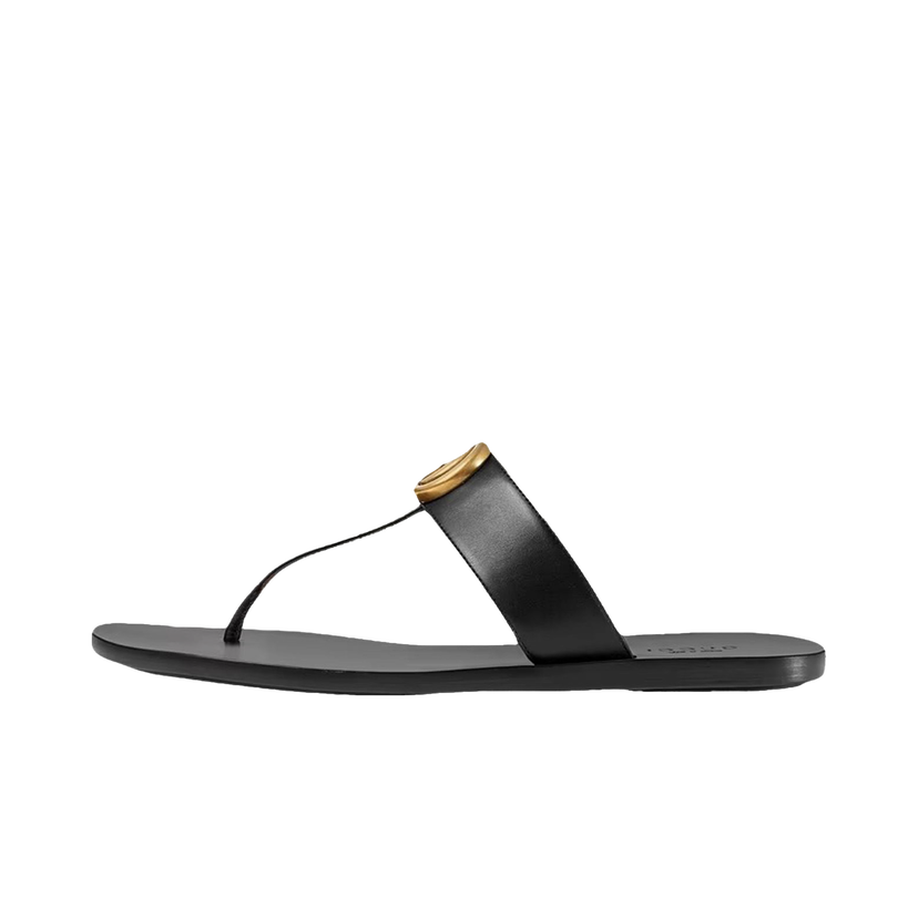 Sneakers och skor Gucci Double G Thong Sandal Svart | 497444 A3N00 1000