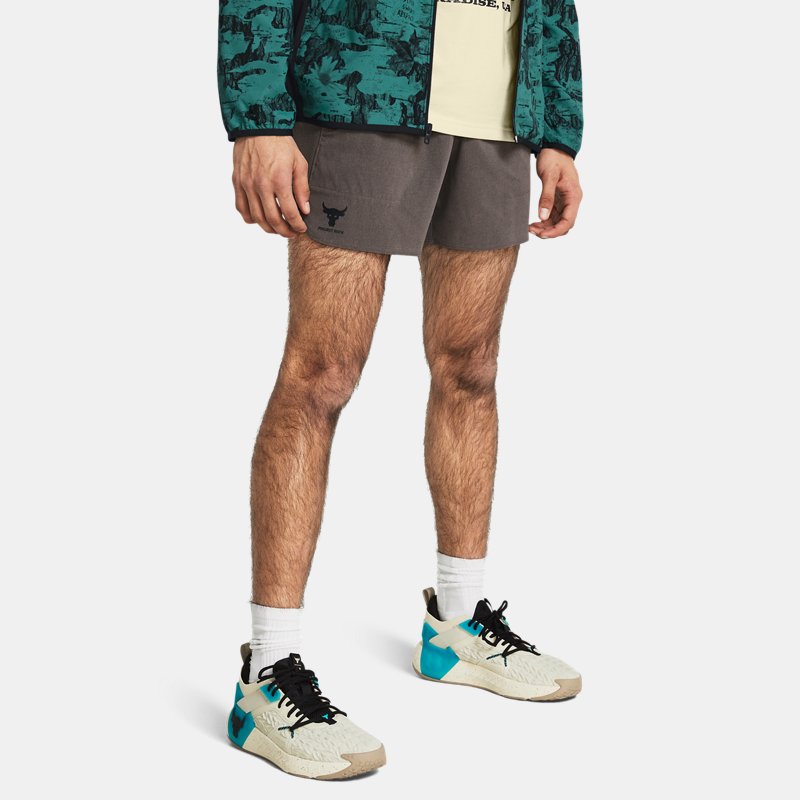 Shorts Under Armour Project Rock Camp Shorts für Herren Fresh Clay Brun | 1383214-176