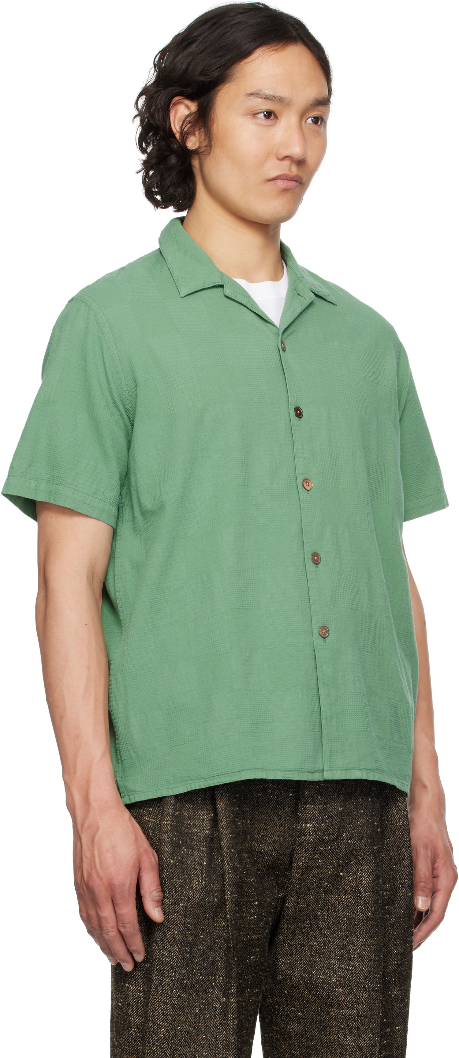 Skjorta Paul Smith PS Paul Smith Casual Fit Shirt Grön | M2R-695U-P22251-31, 1