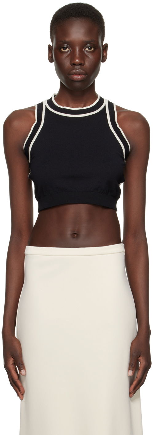 Linne Max Mara Max Mara Ruggero Knit Tank Top Svart | 2411361062600