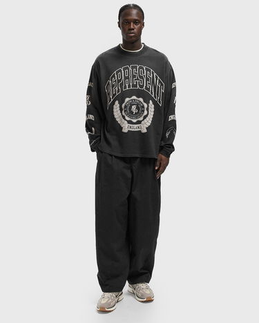 T-shirt Represent Clo Collegiate Arch Legacy Crest Long Sleeve T-Shirt Svart | MLM100371-04, 1